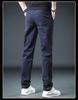 Men's Slim Fit Khaki Cotton Casual Pants - Straight Leg, Light Business Style