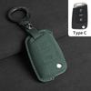 Suede Car Flip Key Case Cover for VW Volkswagen Golf 7 MK7 Tiguan MK2 T-roc T-cross Skoda Octavia Kodiaq Karoq Seat Ateca Leon