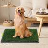 Artificial Grass Dog Pee Pads with Tray Anti-Splash Dog Potty Pan Fake Grass Turf Pet Toilet for Puppy Indoor Outdoor Potty Training