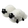New Hairy Sheep Furry Loafers Women's Fuzzy Mules Stuffed Fur Slides Woman Winter Warm Plush House Shoes Unisex Big Slipper 45