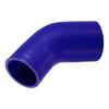 X AUTOHAUX 1pcs 60mm/2.36"-70mm/2.76" Inner Diameter 90mm/3.54" Length 45 Degree Blue Car Silicone Hose Hose Universal