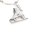 1Pc Silver Ice Skates Snowflake Pendant Key Ring Skating Key Chain Keychain