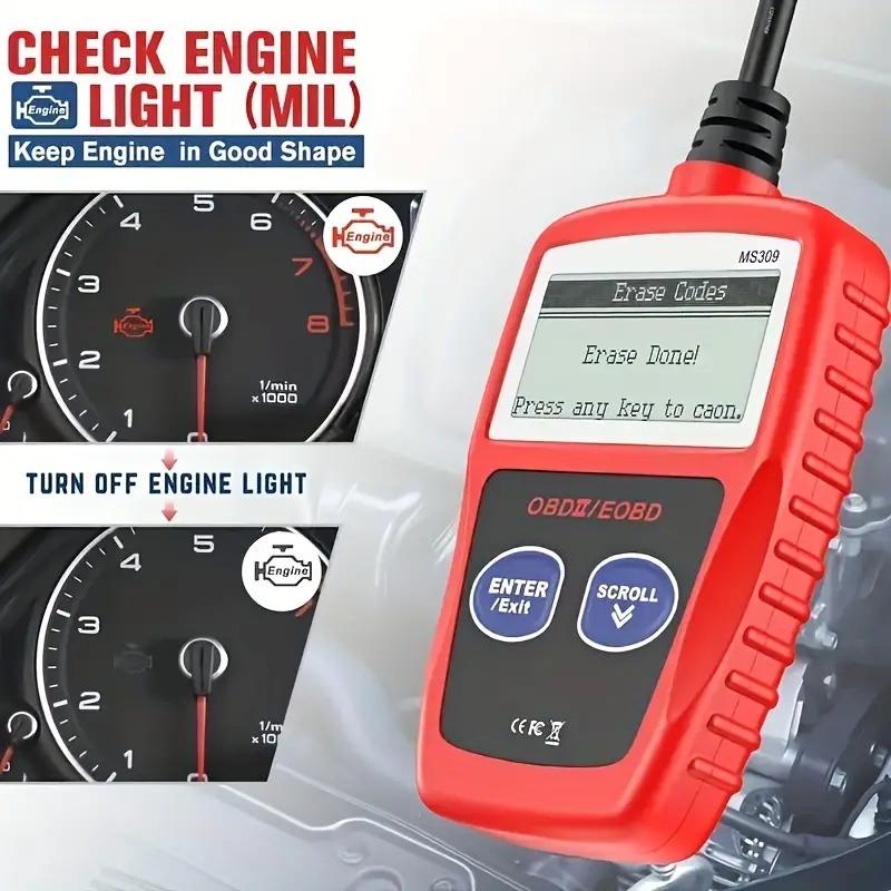 Car Fault Code Reader Accurate Engine Diagnostic Scanner OBD2 Scanner Read and Erase Fault Codes CAN Diagnostic Tool