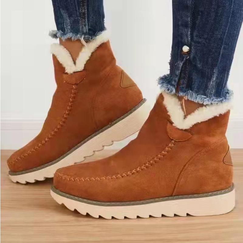 Autumn and Winter Footwear Plus Size Comfortable and Short Boots Women's Shoes with Thick Soles