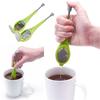 Tea Infuser Built-in Plunger Healthy Intense Flavor Reusable Tea Bag Plastic Tea&Coffee Strainer Measure Swirl Steep Stir&Press