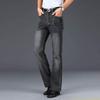 Jeans Men Men's Flared Jeans Large Size Mid-Rise Jeans