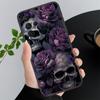 Skull Flower Art Phone Case For Samsung A35 A55 A54 A15 A25 A05s A05 A22 A24 A52 A33 A34 M34 M14 M54 M23