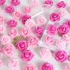 200Pcs Artificial Roses Artificial Flower Heads Stemless Rose 5cm Foam Roses Artificial Rose Flower Heads for DIY Craft Wedding Baby Shower Decoration