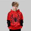 Children's Cool Cartoon Pattern 3D Digital Printing Boy Street Trendy Hooded Sweatshirt