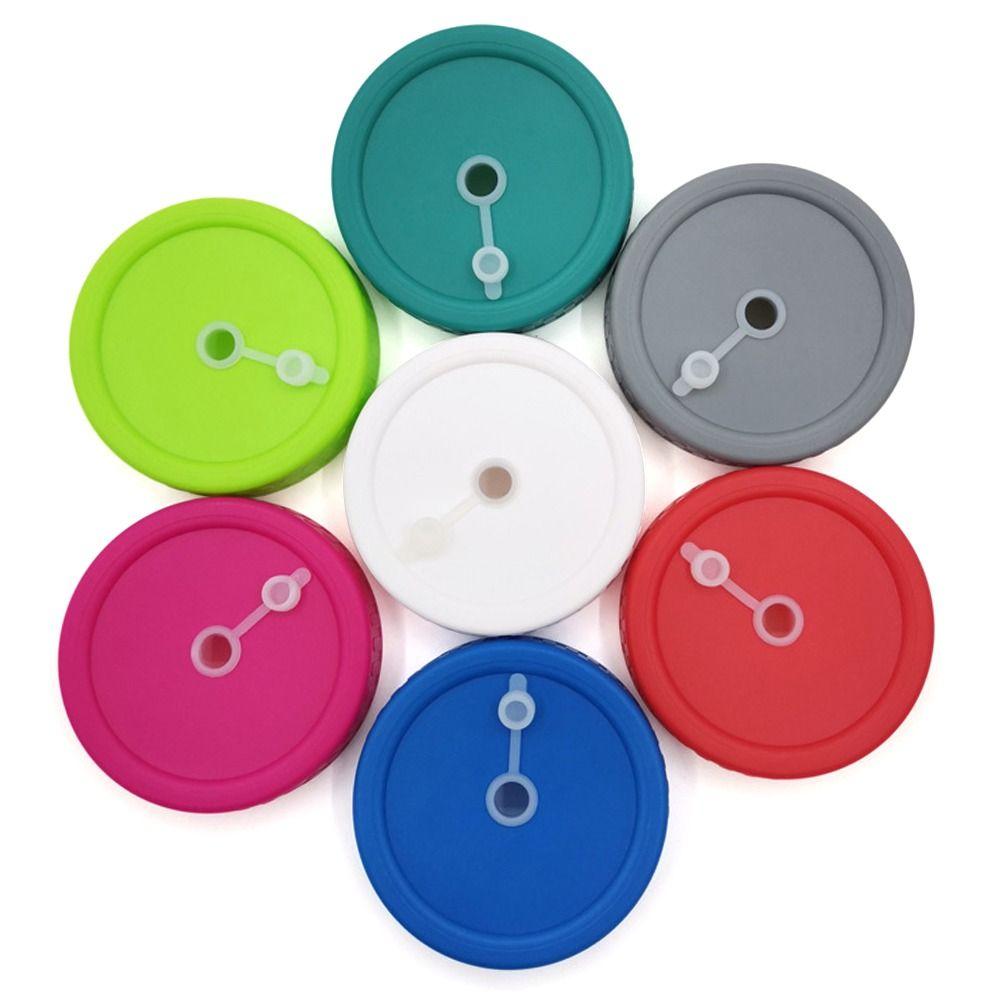 Reusable Kitchen Tool for Wide Mouth Jar 86mm Mason Jar Lid Spout Lid Seal Bottle Cover With Hole