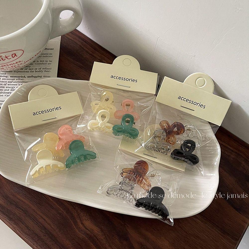 Hair Clip Candy Color Girl Hairpin Set Women Hair Accessories Mini Hair Claw Set Cute Side Clip