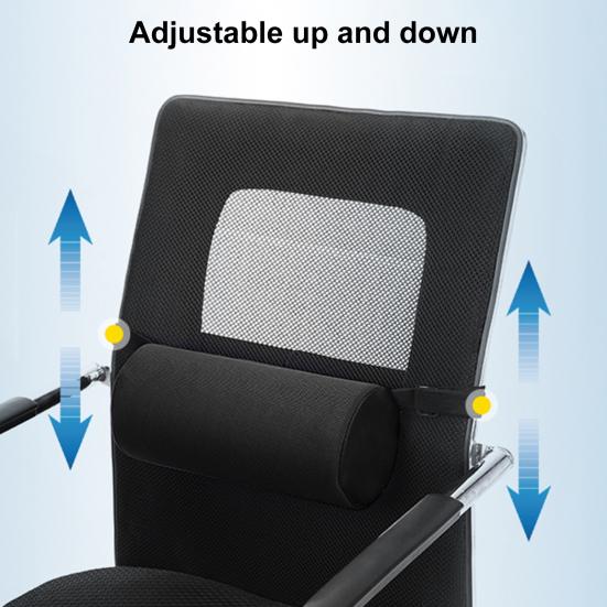 Lumbar Roll Pillow Memory Foam Relieve Back Pain Improve Posture Waist Support Home Vehicle Accessories