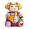 [R6874] - Multicolored Ceramic 'Doll' Figurine (Britto) - 6x8cm