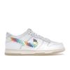 Dunk Low GS Rainbow Lace Swoosh Kids Sneakers White Multi-Color-Dark-Pony Light-Silver FN4861-100