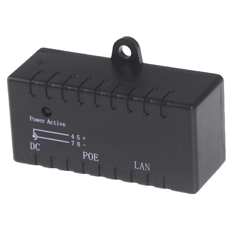 Passive Poe Injector For Ip Camera Voip Phone Netwrok Ap Device 12V - 48V