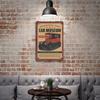 1PC Vertical Vintage Metal Tin Poster, Rustic Patina Wall Sign with Aged Texture, 20x30cm or 30x40cm, Home Bar Cafe Garage Office Wall Display