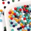 8mm Solid Color Glass Round Beads for DIY Necklace and Bracelet Jewelry Making