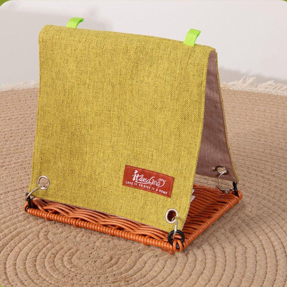 Hanging Bird House Weaving Bird Cage Hut Tent Bed Creative Parrot Swing Hammock Summer