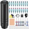 Complete Tattoo Kit Cordless Tattoo Machine Set Permanent Makeup Tattoo Pen Beginner with 6 Bottle Inks