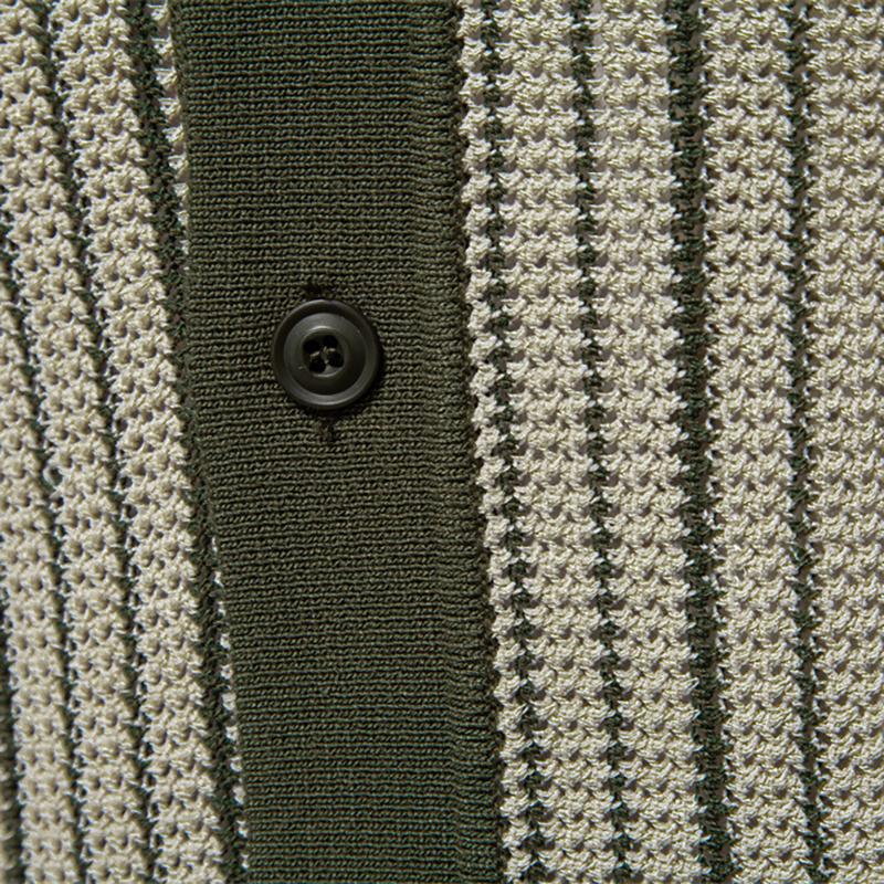 Gant 2025 Summer Embroidered New Men's Short Sleeve Knitted Polo Stripe Fashion Business Polo Shirt for Men