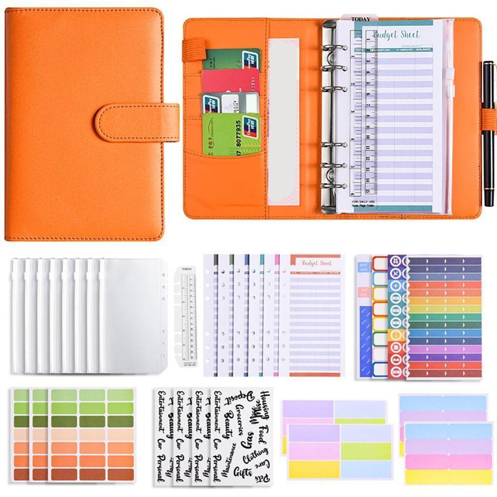 With Zipper Cash Envelopes Budget Binder A6 Savings Binder Budget Planner Organizer Men Women