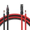 LVYUAN Solar Cable, 6sq 9AWG, 10m Length, Approx. 64A Current, 1500V(DC), MC4 IP68 Waterproof Connectors, for Solar Panel Extension, Solar Cable with