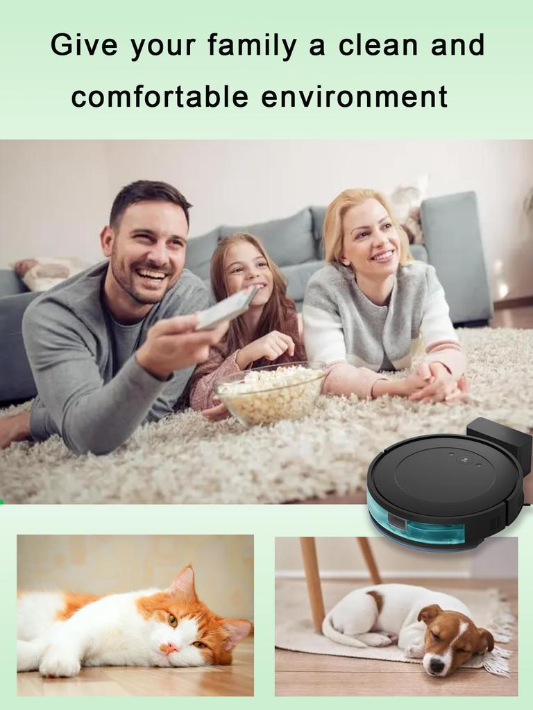 Washable and Reusable Microfiber Mop Pad Replacement for iRobot Roomba Combo Essential and Combo Essential 2 E-HAO 6-Pack Y0140, Y0110, Y0112, 105,