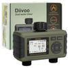 Diivoo 2 Zone Automatic Watering Timer Garden Irrigation Controller Outdoor With LCD Dispaly Waterproof Programmer for Lawn