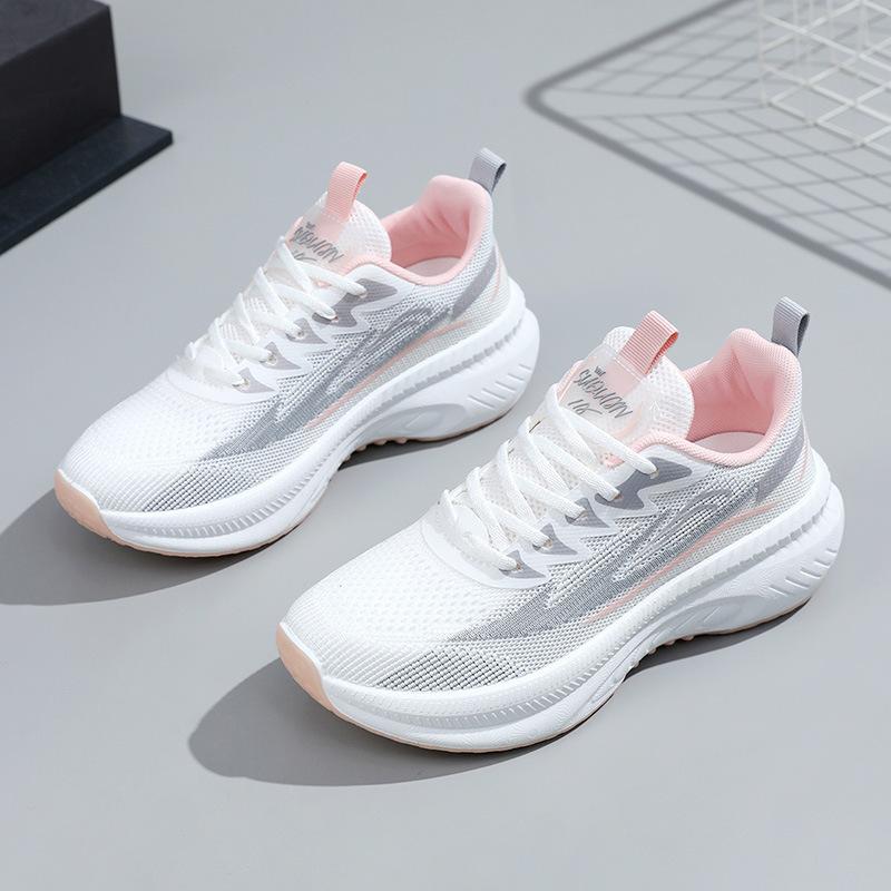 Women Casual Shoes Fashion Walking Mesh Flat Shoes Women Sneakers Gym Women Vulcanized Shoes White Black Tennis Female