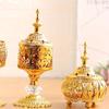 Incense Burner Holder Metal Gold Censer Cone Arabian Stick Sandalwood Fragrance Vintage Coil Ash Catcher Craft Home Decoration