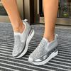Fashion 2025 Brand Ladies Shoes Slip-on Women's Vulcanize Shoes Fashion Sequins Non-Slip Platform Plus Size Comfortable Casual Shoes