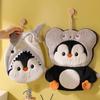 3 Layer Penguin Hand Towel Thickened Washcloth Cute Toilet Handkerchief Household