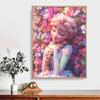 Full Round Diamond Painting The Princess In The Flower Bed Art Rhinestone Picture Mosaic DIY 5D Cross Stitch Embroidery Home Decoration