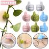 8Pcs Thumb Shape Wall Hooks Self-adhesive Wall Hangers Multifunctional Key Hook Earphone Cable Clips Holder