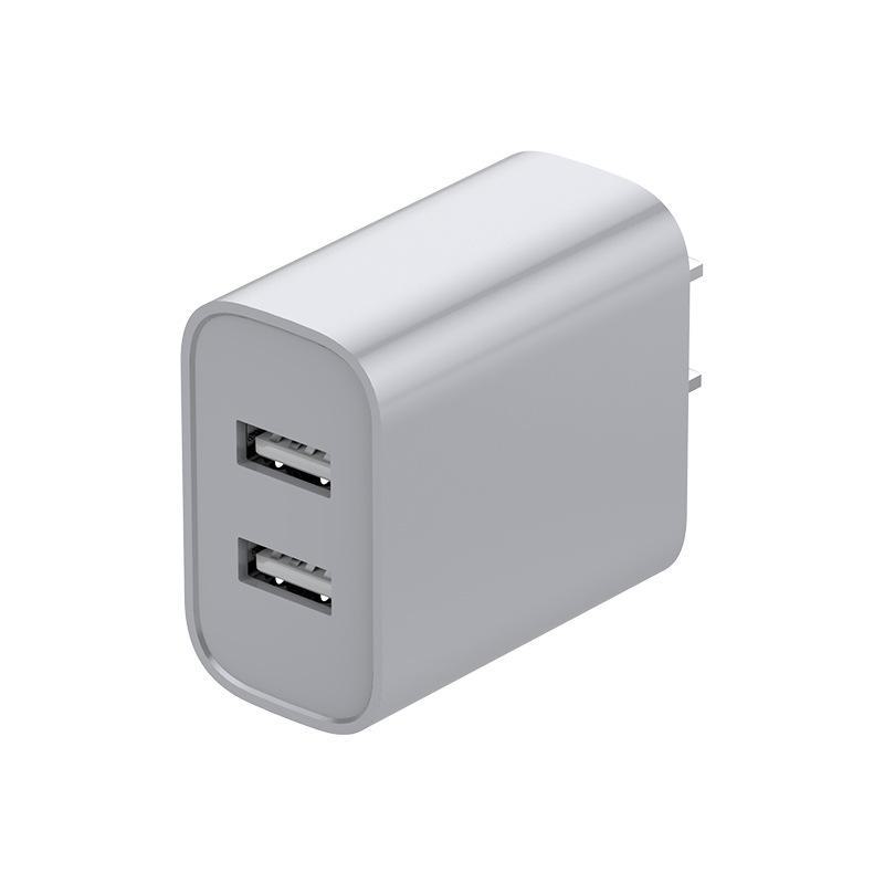 Dual-Port USB Charger for Apple, Android, Xiaomi, Huawei - Universal 5V 2A Fast Adapter