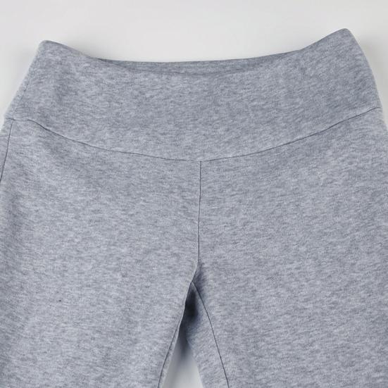 Women Flared Pants Elastic High Waist Solid Color Casual Trousers Basic Style Slim Fit Long Pants