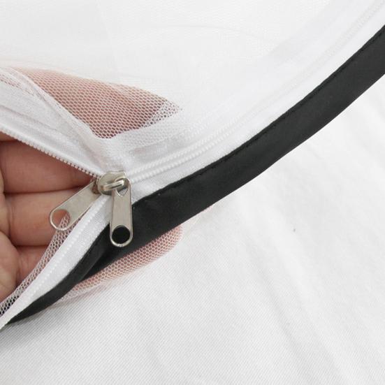 Portable Mosquito Net Foldable Free Adjustment Fine Mesh Large Popping Up Camping Mosquito Tent Home Travel Single Person Mosquito Net