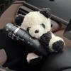 Card Love Bow Chinese Giant Panda Auto Wiper Turn Signal Switch Plush Doll Decorative Accessories Car Interior Toy Holiday Gifts