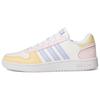 Neo Hoops 2.0 Leather Patchwork Low-Top Retro Basketball Shoes Women Sneaker White Yellow Pink GY5903