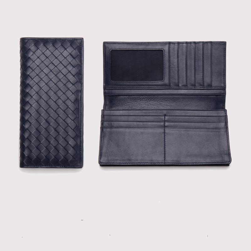 Handmade Sheepskin Women's Long Wallet Zipper Classic Personality Retro Style Casual Hand-held Leather Wallet