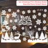 Cartoon Christmas Window Glass Stickers 2025 Christmas Decoration for Home Living Room Wall Decor 2025 Happy New Year Stickers