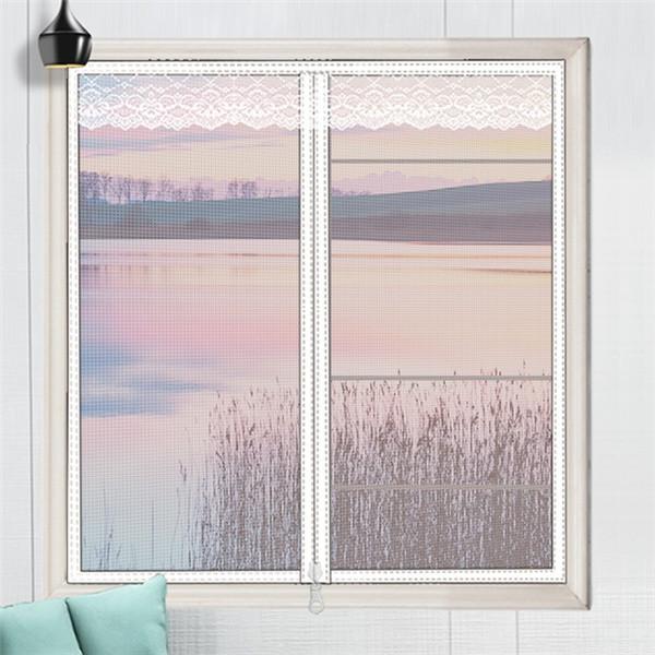Folio Magnetic Window Screen Mesh Indoor Anti-Mosquito Curtain Tulle Summer Invisible Removable Washable Screen Net