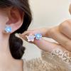 Korean Series Light Luxury Niche Advanced Feeling Camellia Flower Earrings For Women