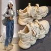 Korean Version of Daddy Shoes Female Spring New Student Running Sports Shoes Casual Increase Street Shooting