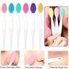 6Pcs/Set Silicone Pore Cleaning Brush Portable Travel Double-Sided Exfoliating Lip Nose