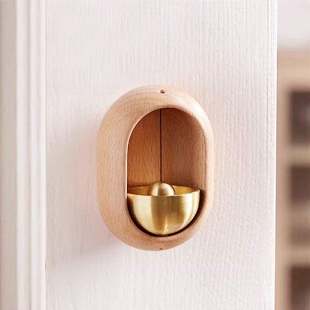 For Home Opening Wooden Door Bell Home Decoration Wood Chimes Wireless Doors Opening Chime  Office