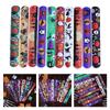 100Pcs Halloween Slap Bracelets Accessory Multiple Style Halloween Slap Bracelets for Kids Party Fun and Decoration