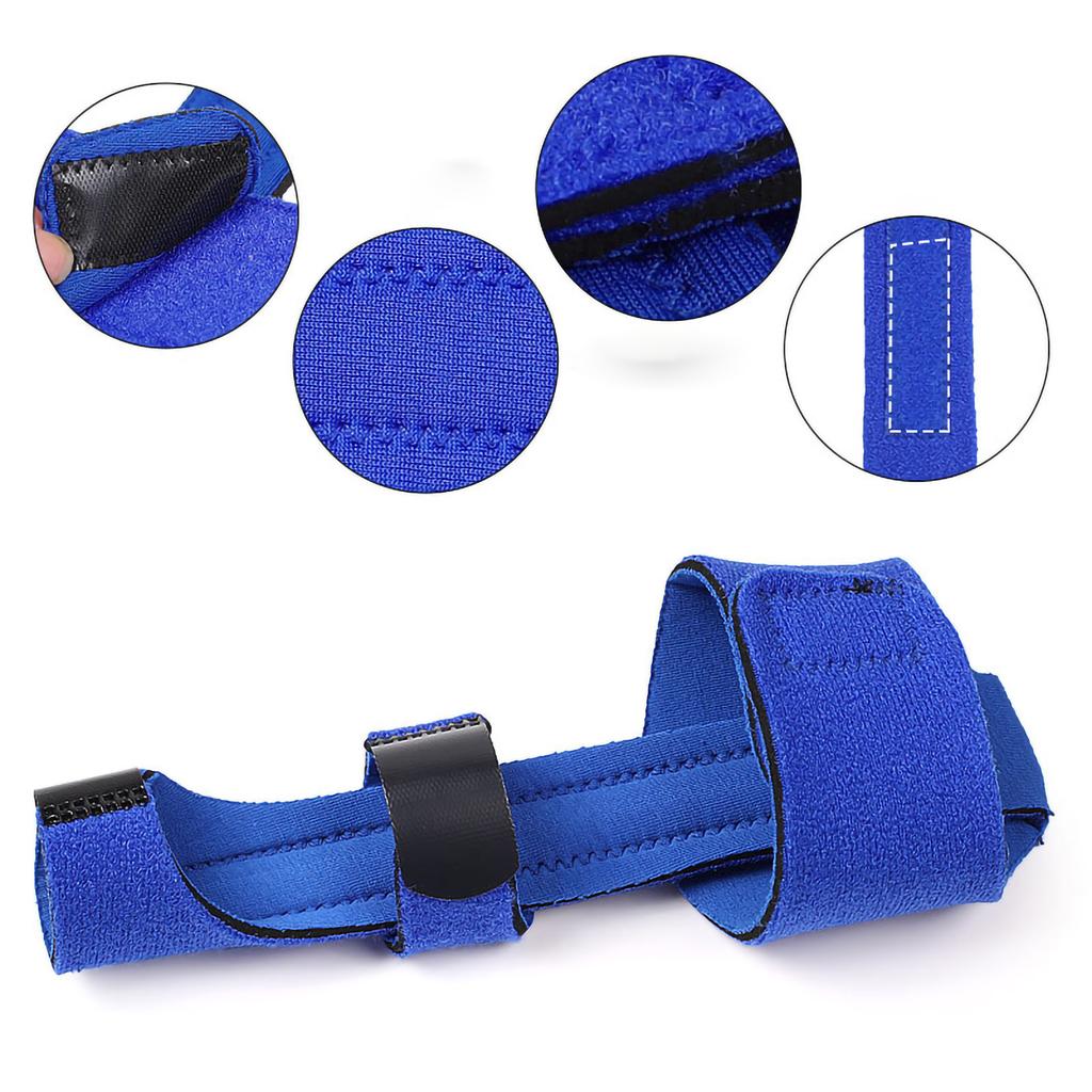 Finger Corrector Brace Nylon Polyurethane Aluminum Adjustable Finger Fixed Strap for Recovery