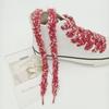 Tenglin Red Thick Plush Shoelaces for Winter - Perfect for Canvas & AJ White Shoes (1 Pair)