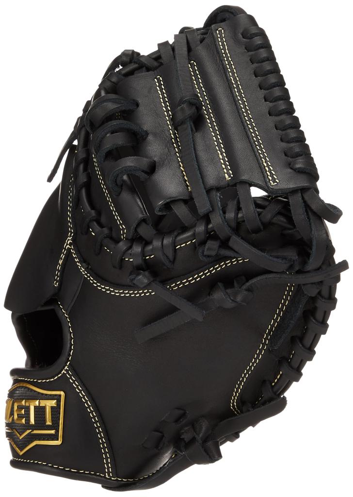 ZETT Soft Baseball Grand For Black For Right Throwers BJCB76522 Boys' Catcher's Mitt, Hero, Catchers, (1900),